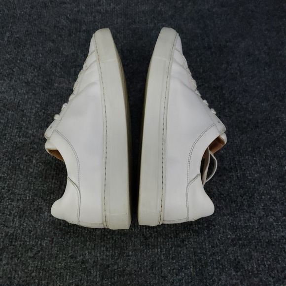 Margaux The Sneaker Women's EU 39.5 / US 9.5 White Calf‎ Leather Handmade Shoes - Picture 6 of 16